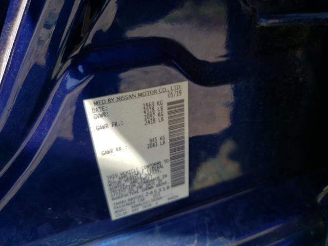 Photo 9 VIN: 1N4BL4BV5KC245318 - NISSAN ALTIMA S 