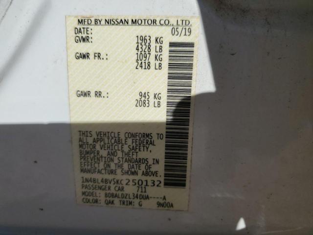 Photo 12 VIN: 1N4BL4BV5KC250132 - NISSAN ALTIMA 