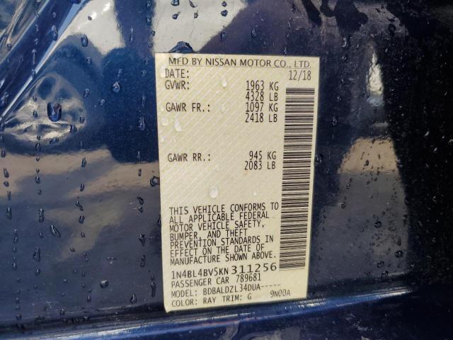 Photo 12 VIN: 1N4BL4BV5KN311256 - NISSAN ALTIMA S 