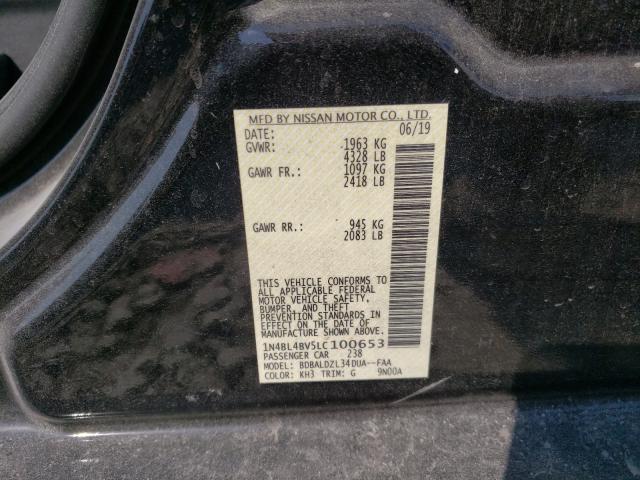 Photo 9 VIN: 1N4BL4BV5LC100653 - NISSAN ALTIMA S 