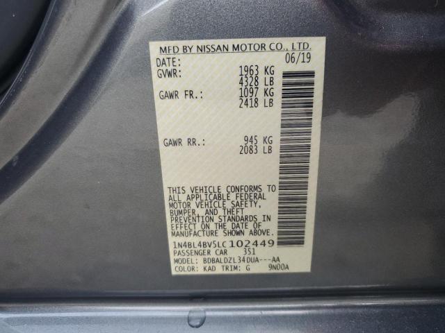 Photo 12 VIN: 1N4BL4BV5LC102449 - NISSAN ALTIMA 