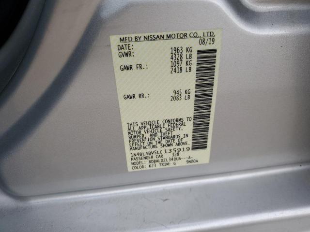 Photo 11 VIN: 1N4BL4BV5LC135919 - NISSAN ALTIMA S 