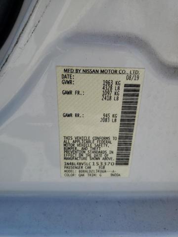 Photo 11 VIN: 1N4BL4BV5LC153370 - NISSAN ALTIMA S 