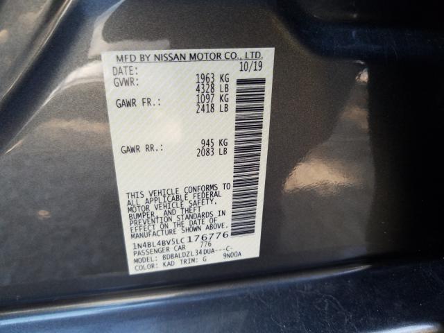 Photo 9 VIN: 1N4BL4BV5LC176776 - NISSAN ALTIMA S 