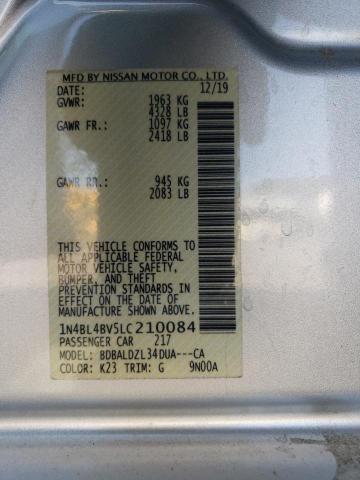 Photo 12 VIN: 1N4BL4BV5LC210084 - NISSAN ALTIMA S 