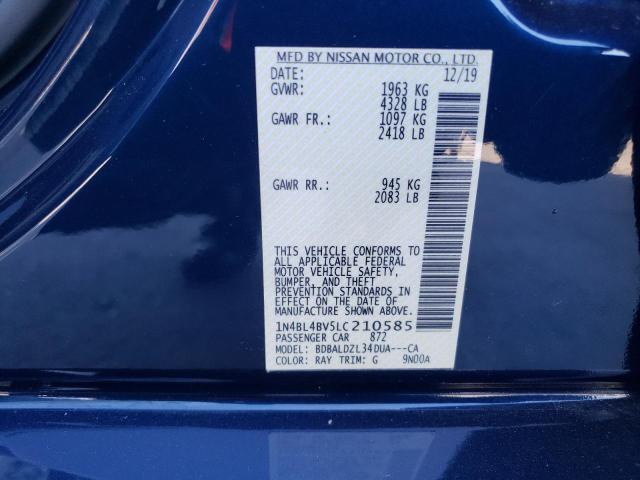 Photo 11 VIN: 1N4BL4BV5LC210585 - NISSAN ALTIMA S 