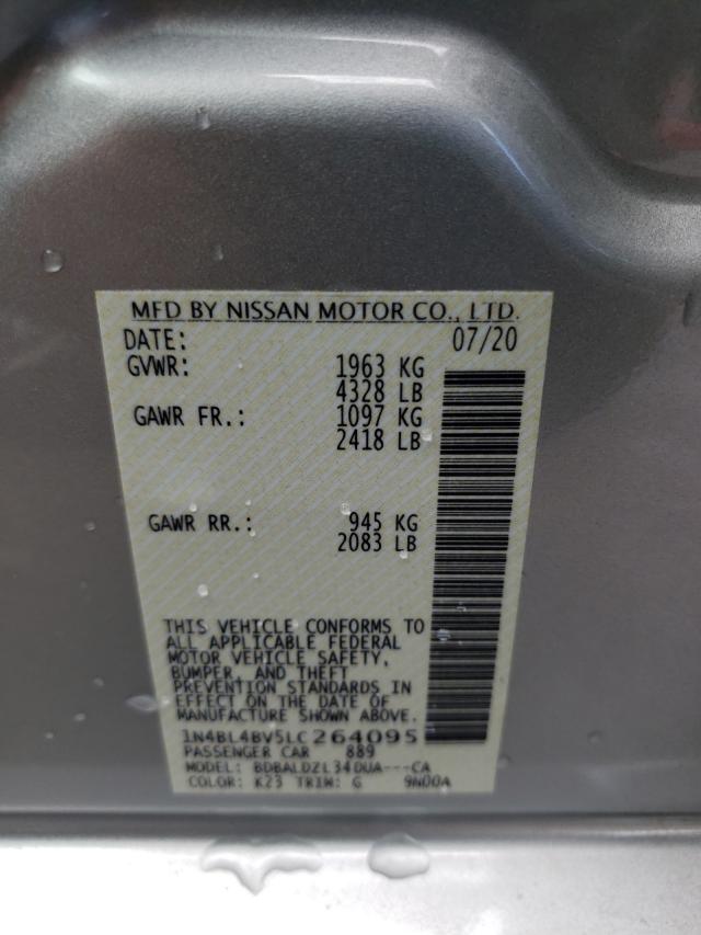 Photo 9 VIN: 1N4BL4BV5LC264095 - NISSAN ALTIMA S 