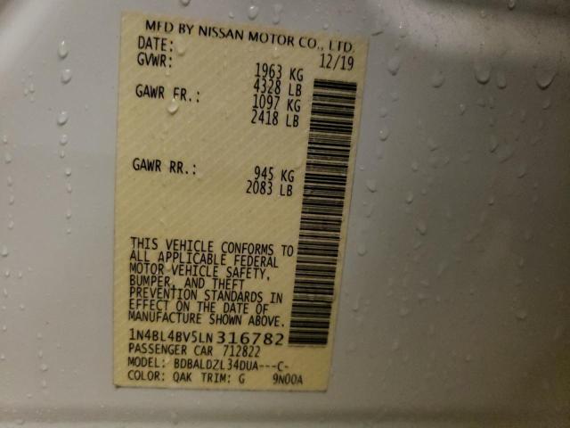 Photo 9 VIN: 1N4BL4BV5LN316782 - NISSAN ALTIMA S 