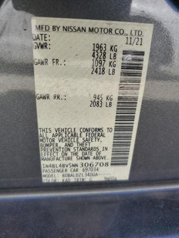 Photo 11 VIN: 1N4BL4BV5NN306708 - NISSAN ALTIMA S 