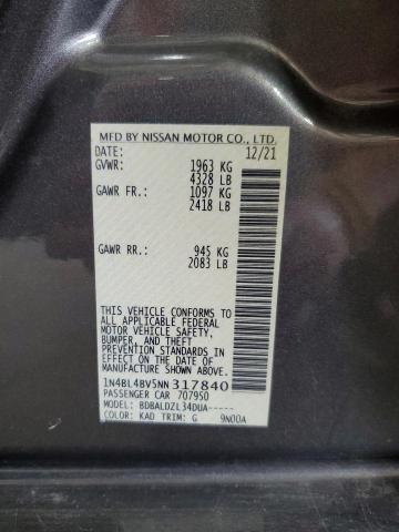 Photo 11 VIN: 1N4BL4BV5NN317840 - NISSAN ALTIMA S 