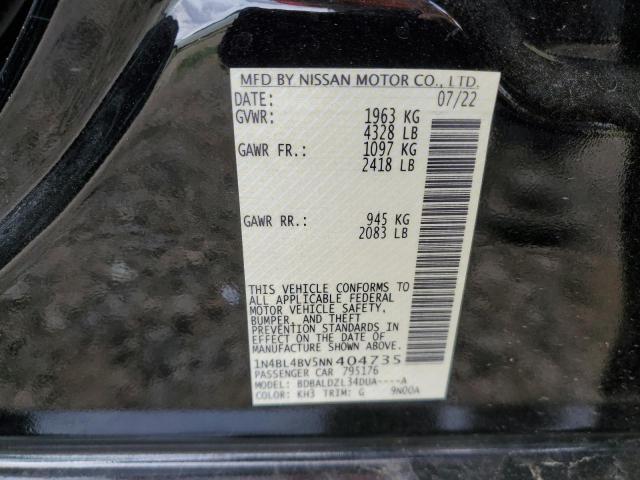 Photo 12 VIN: 1N4BL4BV5NN404735 - NISSAN ALTIMA S 