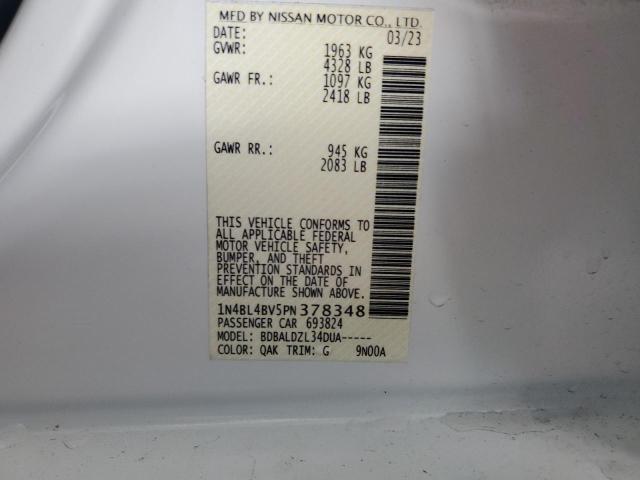 Photo 12 VIN: 1N4BL4BV5PN378348 - NISSAN ALTIMA 