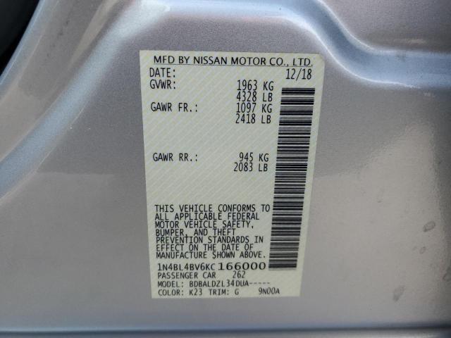 Photo 11 VIN: 1N4BL4BV6KC166000 - NISSAN ALTIMA 