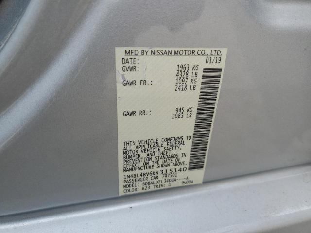 Photo 11 VIN: 1N4BL4BV6KN315140 - NISSAN ALTIMA S 