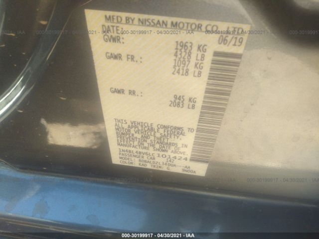 Photo 8 VIN: 1N4BL4BV6LC101424 - NISSAN ALTIMA 