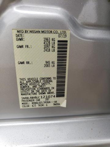 Photo 12 VIN: 1N4BL4BV6LC121074 - NISSAN ALTIMA S 