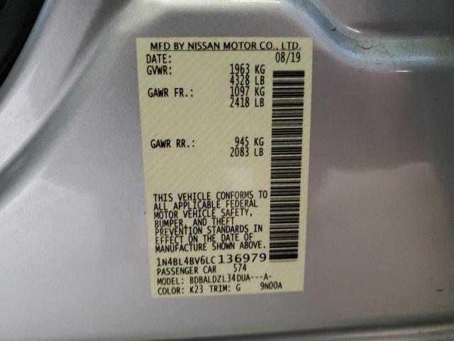 Photo 11 VIN: 1N4BL4BV6LC136979 - NISSAN ALTIMA S 