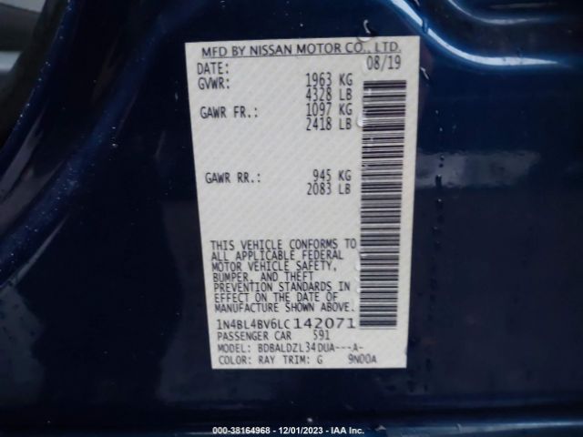 Photo 8 VIN: 1N4BL4BV6LC142071 - NISSAN ALTIMA 