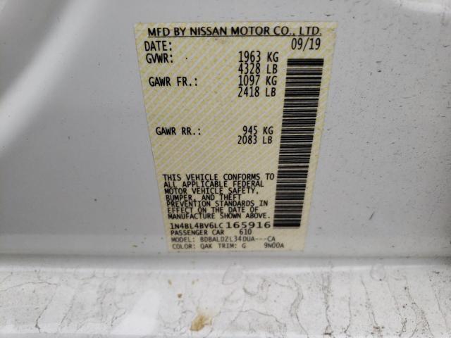 Photo 11 VIN: 1N4BL4BV6LC165916 - NISSAN ALTIMA S 