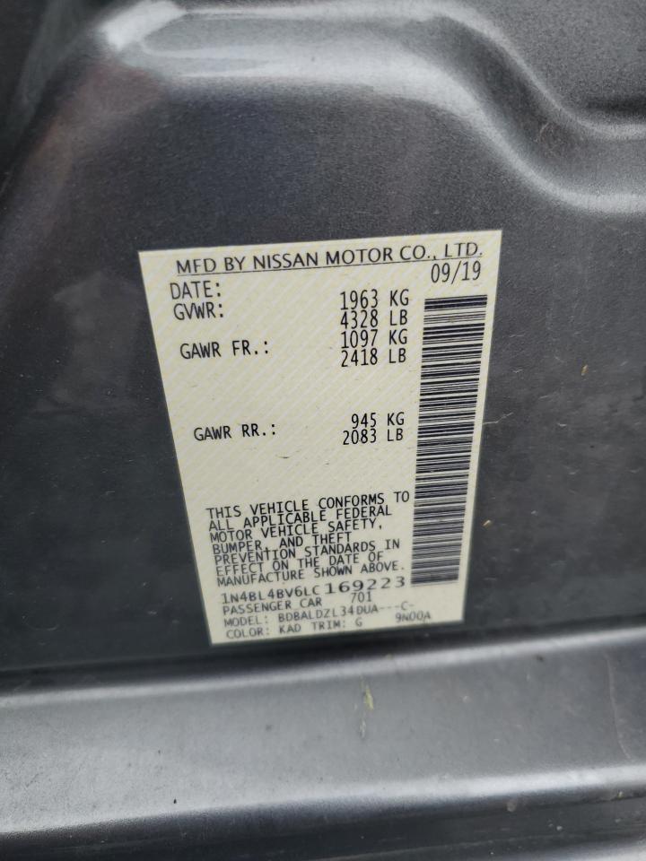 Photo 11 VIN: 1N4BL4BV6LC169223 - NISSAN ALTIMA 