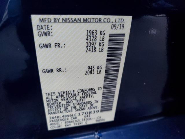 Photo 11 VIN: 1N4BL4BV6LC170839 - NISSAN ALTIMA S 