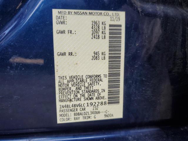 Photo 11 VIN: 1N4BL4BV6LC192288 - NISSAN ALTIMA 