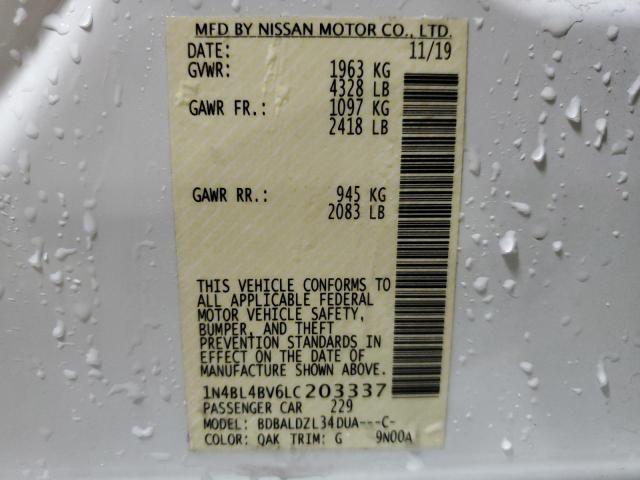 Photo 12 VIN: 1N4BL4BV6LC203337 - NISSAN ALTIMA S 