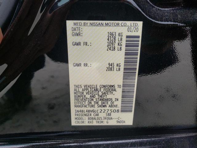 Photo 9 VIN: 1N4BL4BV6LC227508 - NISSAN ALTIMA S 