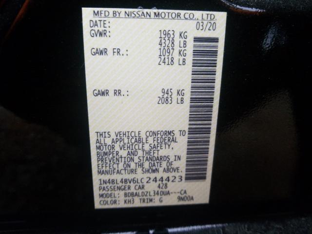 Photo 9 VIN: 1N4BL4BV6LC244423 - NISSAN ALTIMA S 