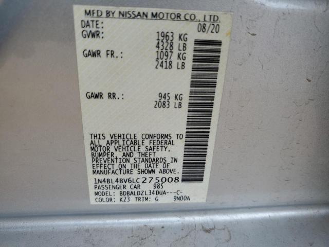 Photo 11 VIN: 1N4BL4BV6LC275008 - NISSAN ALTIMA 