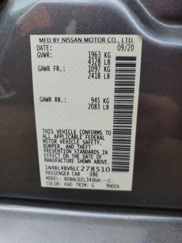 Photo 9 VIN: 1N4BL4BV6LC278510 - NISSAN ALTIMA S 