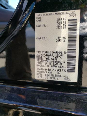 Photo 11 VIN: 1N4BL4BV6LC279575 - NISSAN ALTIMA S 