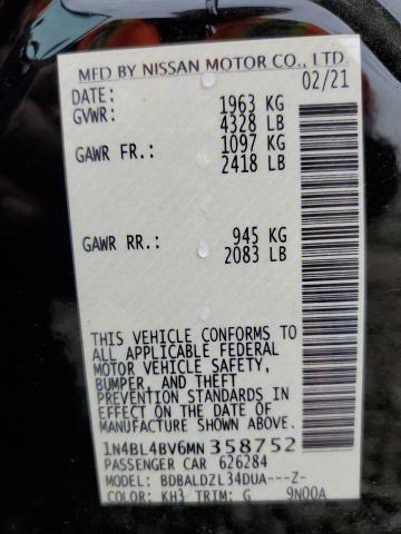 Photo 3 VIN: 1N4BL4BV6MN358752 - NISSAN ALTIMA 