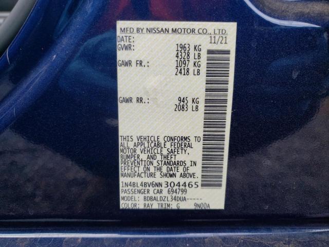 Photo 11 VIN: 1N4BL4BV6NN304465 - NISSAN ALTIMA 