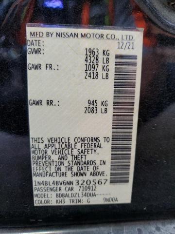 Photo 11 VIN: 1N4BL4BV6NN320567 - NISSAN ALTIMA S 