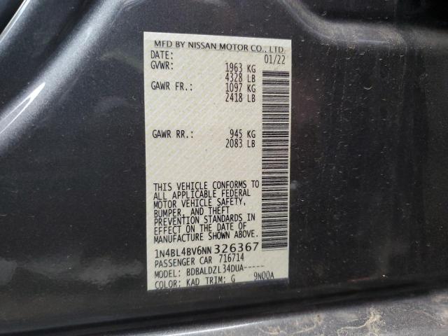 Photo 11 VIN: 1N4BL4BV6NN326367 - NISSAN ALTIMA S 