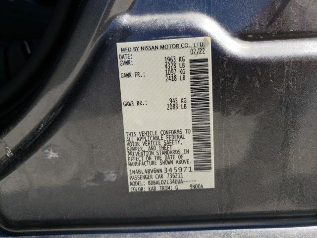 Photo 11 VIN: 1N4BL4BV6NN345971 - NISSAN ALTIMA S 