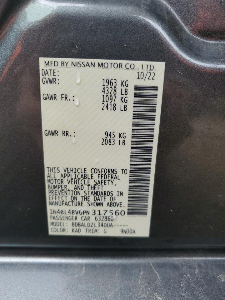 Photo 11 VIN: 1N4BL4BV6PN317560 - NISSAN ALTIMA 