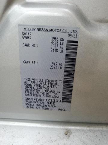 Photo 11 VIN: 1N4BL4BV6RN321109 - NISSAN ALTIMA S 