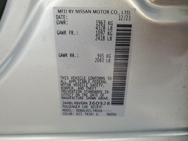 Photo 11 VIN: 1N4BL4BV6RN360928 - NISSAN ALTIMA 