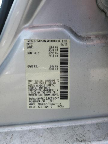 Photo 11 VIN: 1N4BL4BV7KC162957 - NISSAN ALTIMA S 