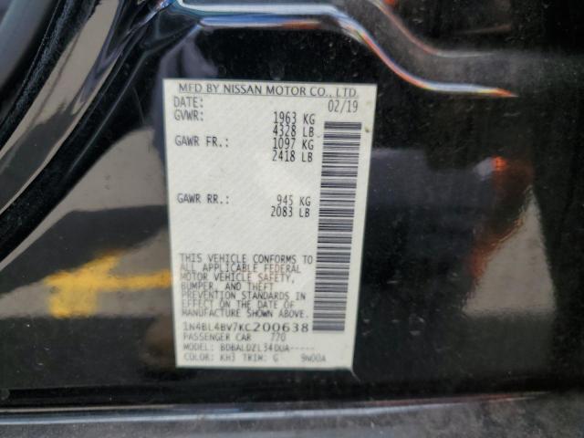 Photo 11 VIN: 1N4BL4BV7KC200638 - NISSAN ALTIMA S 