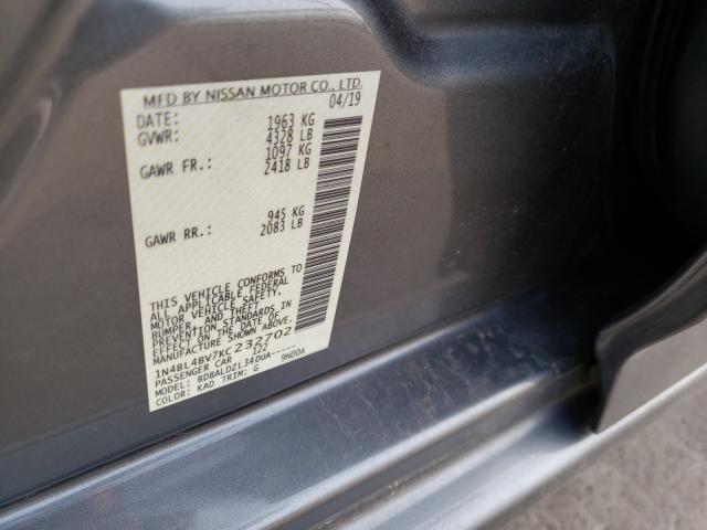 Photo 9 VIN: 1N4BL4BV7KC232702 - NISSAN ALTIMA S 