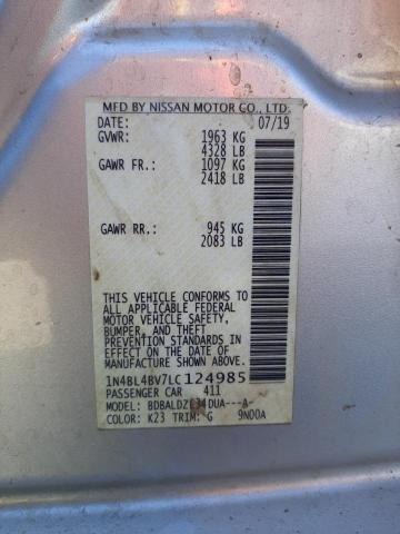 Photo 9 VIN: 1N4BL4BV7LC124985 - NISSAN ALTIMA S 