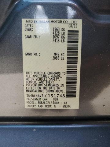 Photo 11 VIN: 1N4BL4BV7LC151748 - NISSAN ALTIMA S 