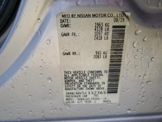 Photo 12 VIN: 1N4BL4BV7LC152365 - NISSAN ALTIMA S 