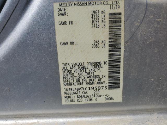 Photo 12 VIN: 1N4BL4BV7LC195975 - NISSAN ALTIMA S 