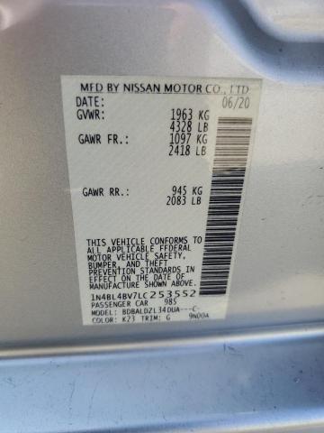 Photo 12 VIN: 1N4BL4BV7LC253552 - NISSAN ALTIMA S 