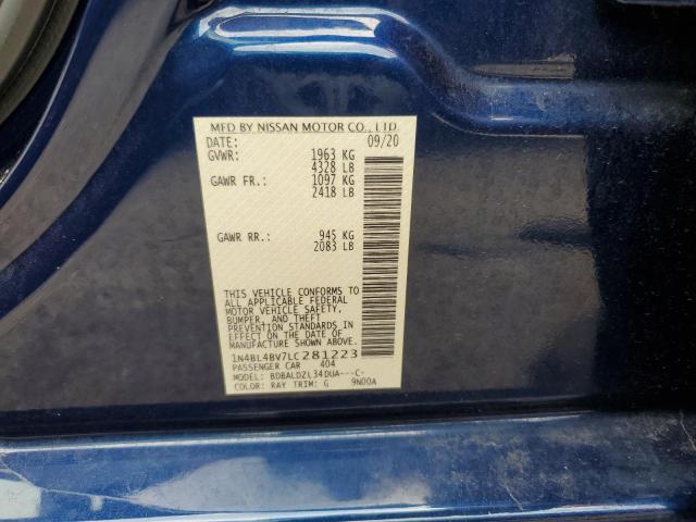 Photo 12 VIN: 1N4BL4BV7LC281223 - NISSAN ALTIMA S 