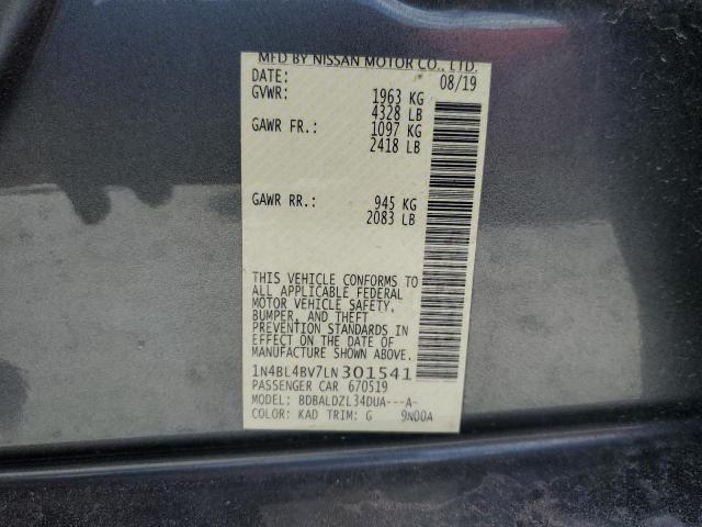 Photo 12 VIN: 1N4BL4BV7LN301541 - NISSAN ALTIMA S 